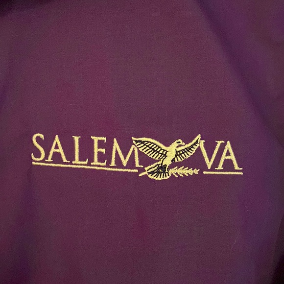 NWOT Size Large Deep Purple Button Down Large Salem, VA shirt - Picture 3 of 5